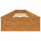Podwyższona donica, 770x100x36 cm, stal kortenowska