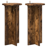 Stojak na rośliny 2 pcs Dąb wędzony 29,5 x 29,5 x 60 cm