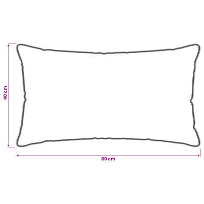 Poduszka 2 pcs Biały 40 x 80 cm Włókno bambusowe