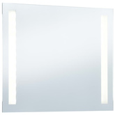 vidaXL Ścienne lustro łazienkowe z LED, 60 x 50 cm