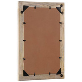 vidaXL Lustro łazienkowe, 50x70x2,5 cm, lite drewno mango i szkło