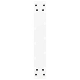 Nogi do stołu barowego w kształcie litery U 2 szt. Białe 50x(90-91) cm Stal