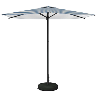 Parasol ogrodowy z podstawą 270 x 270 cm Poliester Prostokątny