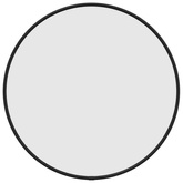 vidaXL Lustro ścienne, czarne, Ø 40 cm, okrągłe