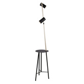 Lampa podłogowa czarno-złota 164cm Perret 52-00019