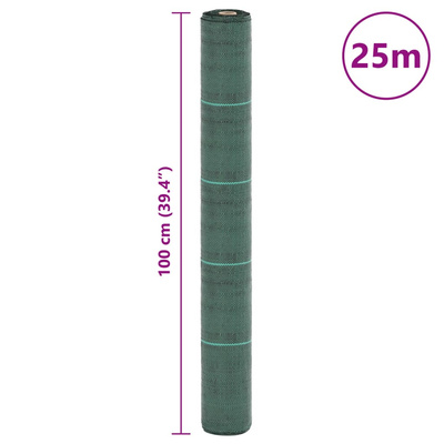 Agrowłóknina antychwastowa, zielona, 1x25 m, PP
