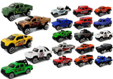 Zestaw Auta Terenowe Jeep Resoraki  Różne Kolory 20 Sztuk