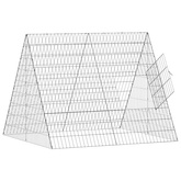 Klatka dla kur srebrny 110 x 100 x 85 cm Stal ocynkowana