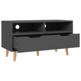 vidaXL Szafka pod TV, szara, 90x40x48,5 cm, materiał drewnopochodny