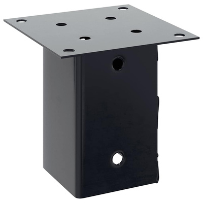 Podstawy słupków kwadratowe 4 szt. Antracyt 91x91 mm