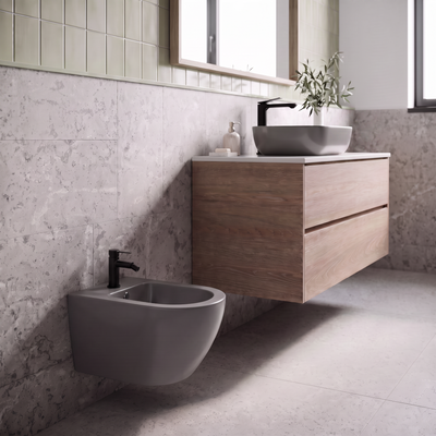 BIDET WISZĄCY TAVRO, SZARY