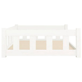 vidaXL Legowisko dla psa, białe, 105,5x75,5x28 cm, drewno sosnowe