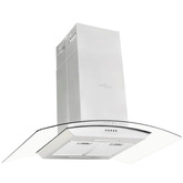 Okap kuchenny LED, wyspowy, stal nierdzewna, 90 cm, 756 m?/h