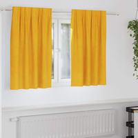 Zasłony zaciemniające 2 pcs Musztardowy Żółty 140 x 140 cm