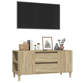 Szafka pod TV, dąb sonoma, 102x44,5x50 cm vidaXL