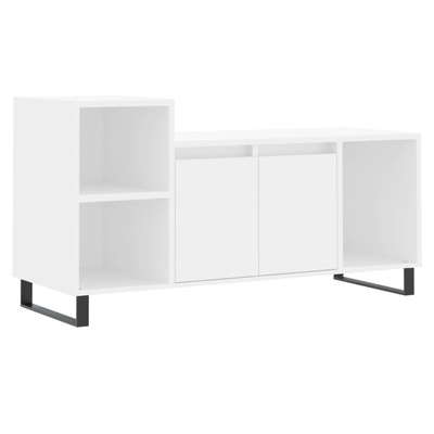 vidaXL Szafka pod TV, biała, 100x35x55 cm, materiał drewnopochodny