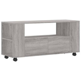 vidaXL Szafka pod TV, szary dąb sonoma, 102x34,5x43 cm