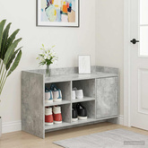 Szafka na buty z drzwiami Betonowy szary 100 x 39,5 x 51 cm