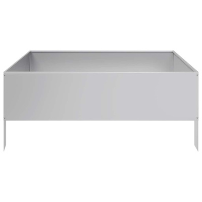 Podwyższona donica, 100x100x41 cm, stal galwanizowana