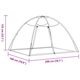 Moskitiera Mongolia z wejściem, biała, 200x180x135 cm
