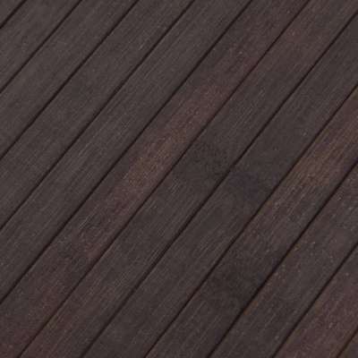 Dywan prostokątny, ciemnobrązowy, 80x300 cm, bambusowy vidaXL