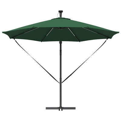Parasol plażowy Ze LED Lights Zielony 294 x 294 x 248 cm