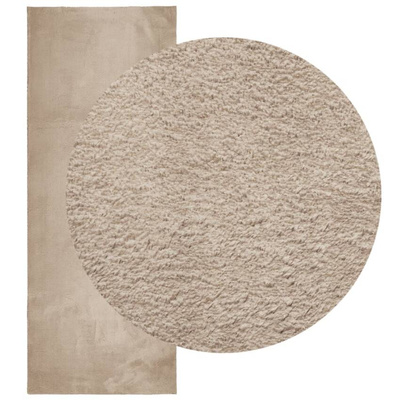 vidaXL Dywan HUARTE z krótkim włosiem, piaskowy, 80x200 cm