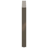 Nogi do stołu jadalnego w kształcie litery U 2 szt. Naturalna stal 100x(72-73) cm Stal