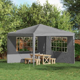 Ściana boczna namiotu na imprezy 2 pcs 300 x 195 cm jasnoszary