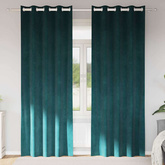 Zasłony zaciemniające 2 pcs Ciemna zieleń 140 x 260 cm Aksamit