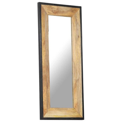 vidaXL Lustro, 110 x 50 cm, lite drewno mango