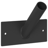 Uchwyt na maszt flagowy Czarny 13 x 6 x 0,2 cm Stal