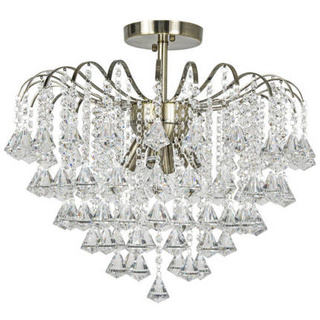 Lampa sufitowa kryształowa BELWEDER 4x40W E14 złoty model standard