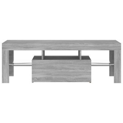vidaXL Szafka pod TV z LED, szary dąb sonoma, 120x35x40 cm