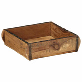 Taca Brązowy 29 x 31 x 10 cm Lite Drewno Recyklingowe