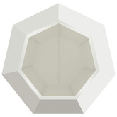 Donica 2 pcs Biały 75 x 75 x 60 cm Stal