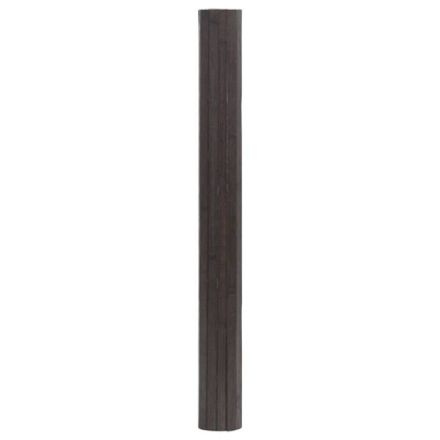 vidaXL Dywan prostokątny, ciemnobrązowy, 100x300 cm, bambusowy