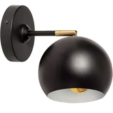 Kinkiet złoto-czarny Abruzzo Stefano E27