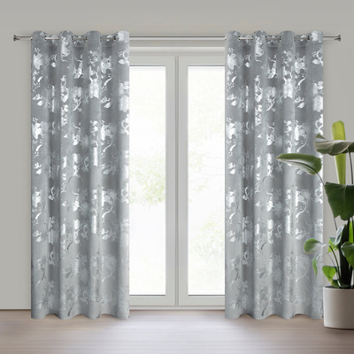 Zasłona Celia stalowa 140x250