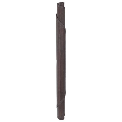 vidaXL Dywan okrągły, ciemnobrązowy, 80 cm, bambusowy