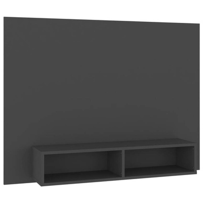 vidaXL Wisząca szafka pod TV, szara, 120 x 23,5 x 90 cm