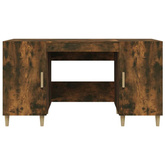 vidaXL Biurko, przydymiony dąb, 140x50x75 cm, materiał drewnopochodny model standard