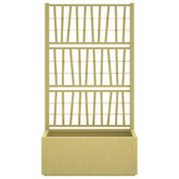 Donica ogrodowa z trellem zielony 80 x 36 x 140 cm PP