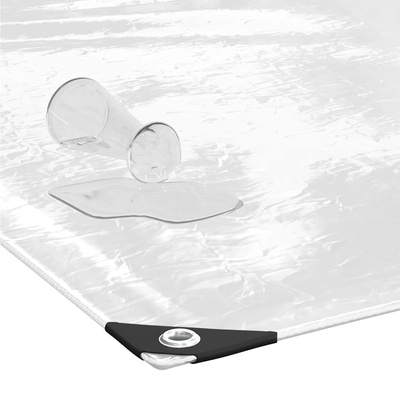 Przezroczysta plandeka z oczkami 3x3 m PVC