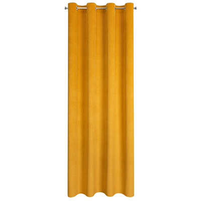 Zasłona Eliza musztardowa 140x250