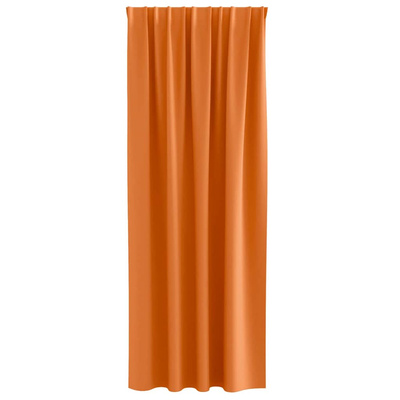 Firany blackout z kółkami 2 pcs Jasnopomarańczowy 260 x 140 cm