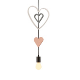 Trio hhh p lampa wisząca czarny 3x20W E27 iq kids biały+różowy+szary
