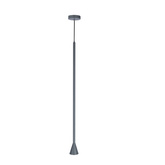 Lampa wisząca tuba Tucson szara pojedyncza GU10 metalowa