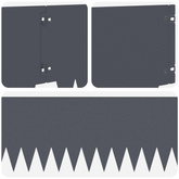Krawężnik do trawnika 30 szt. 103 x 25 cm Stal antracytowy