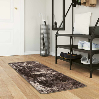 Chodnik dywanowy MARSA Czarny 50 x 150 cm Poliester i PVC